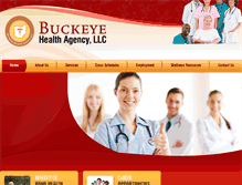 Tablet Screenshot of buckeyehealthagency.com